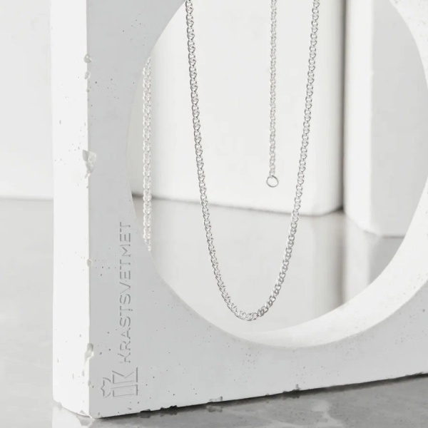 Цепь из серебра 925, плетение «Птичий глаз»